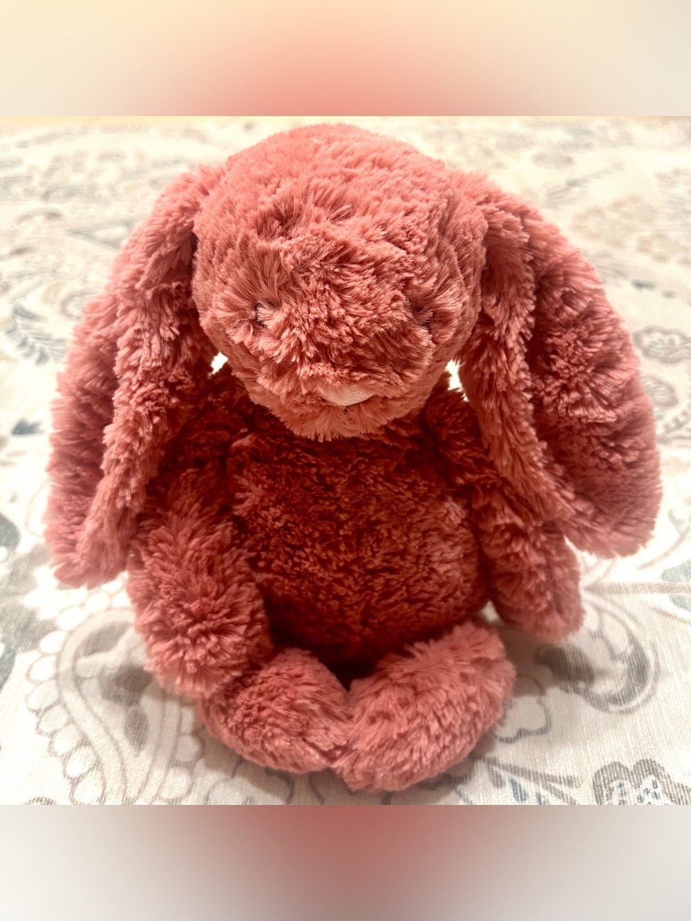 Jellycat Bashful Sorrel Bunny Mauve Pink Collectible Retired Size Medium - Picture 3 of 10